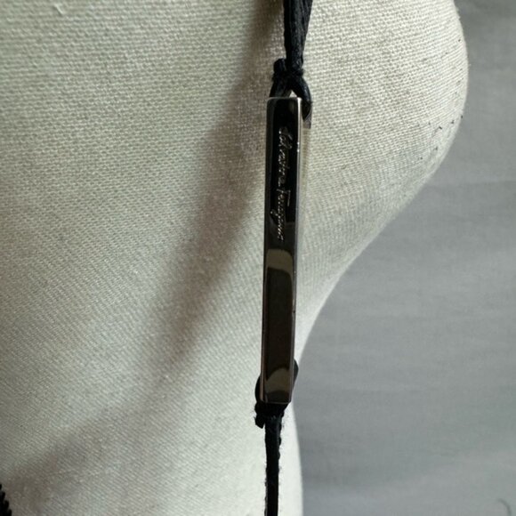 Salvatore Ferragamo Black Leather Shoulder Bag Vintage - Picture 5 of 11